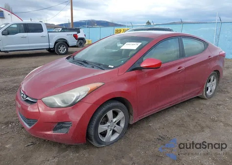 2013 Hyundai Elantra Gls/Limited из США, поврежденный, VIN KMHDH4AE6DU535775